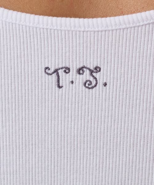 TINA:JOJUN(ティーナジョジュン)の「ラウンドネック リブ Tシャツ TINA:JOJUN(Tシャツ/カットソー・レディース・ネイビー/ホワイト/ブラック/クリーム・M)」の17枚目の写真