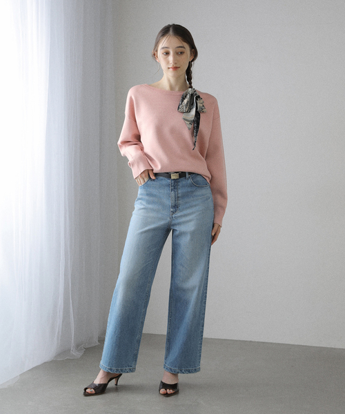 La TOTALITE(ラトータリテ)の「【洗える】接結クルーネックプルオーバー(ニット/セーター・レディース・ホワイト系その他/ブラウン/ピンク・FREE)」の15枚目の写真