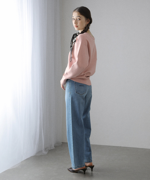 La TOTALITE(ラトータリテ)の「【洗える】接結クルーネックプルオーバー(ニット/セーター・レディース・ホワイト系その他/ブラウン/ピンク・FREE)」の20枚目の写真