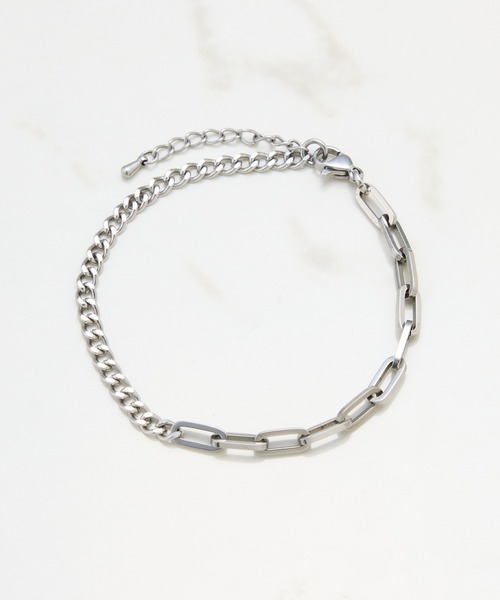PAPILLONNER(パピヨネ)の「【OT】ステンレスチェーンブレス(ブレスレット・レディース・シルバー/ゴールド・FREE)」の5枚目の写真