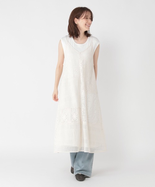 セール】【セットアイテム】レースキャミ・タンクトップワンピース