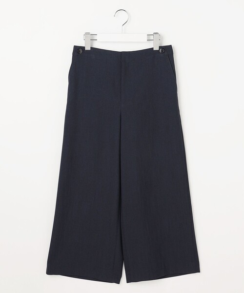 J.PRESS Ladies(J.プレス レディス)の「Shineシャンブレーツイル クロップド パンツ(その他パンツ・レディース・ライトグレー系/ネイビー系・XS/XXS/S)」の7枚目の写真