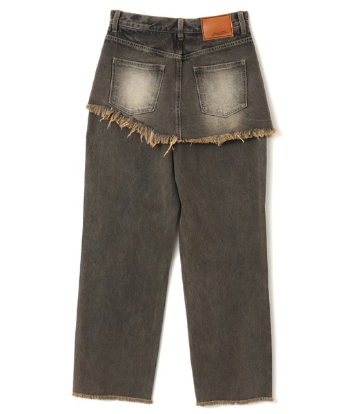 atmos pink（アトモスピンク）の「atmos pink Layered Denim Pants / アトモス ピンク レイヤード デニム パンツ（その他パンツ・レディース・ブラック/ブルー・M/S）」の8枚目の写真