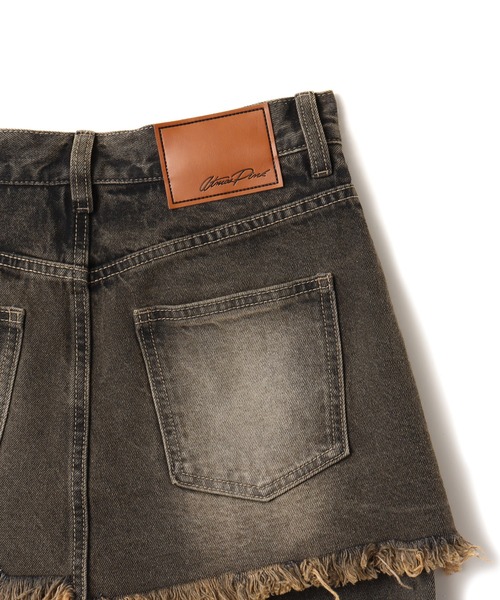 atmos pink（アトモスピンク）の「atmos pink Layered Denim Pants / アトモス ピンク レイヤード デニム パンツ（その他パンツ・レディース・ブラック/ブルー・M/S）」の7枚目の写真