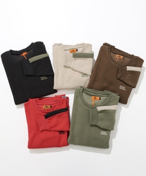 KRIFF MAYER Kid's Collection(クリフメイヤーキッズコレクション)の「【ふんわり裏起毛】かるポカクルー(スウェット・キッズ・サンドベージュ/ブラック/カーキ/レッド/ブラウン・140/130/120/150/170/160)」の18枚目の写真