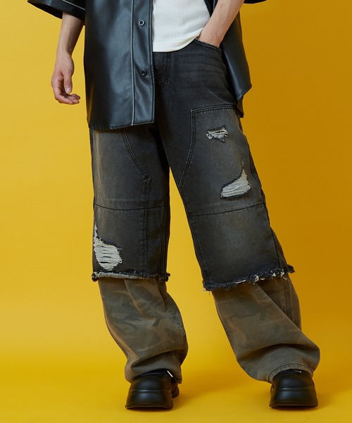 improves（インプローブス）の「カモフラ コンビ ダブルニーデニムパンツ（デニムパンツ・メンズ・ブルー/ブラック・SMALL/MEDIUM/LARGE）」の11枚目の写真