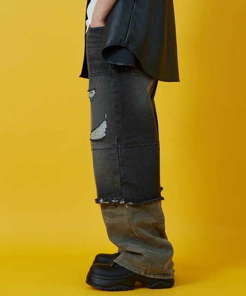 improves（インプローブス）の「カモフラ コンビ ダブルニーデニムパンツ（デニムパンツ・メンズ・ブルー/ブラック・SMALL/MEDIUM/LARGE）」の10枚目の写真