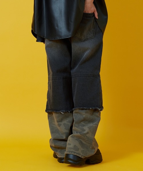 improves（インプローブス）の「カモフラ コンビ ダブルニーデニムパンツ（デニムパンツ・メンズ・ブルー/ブラック・SMALL/MEDIUM/LARGE）」の9枚目の写真