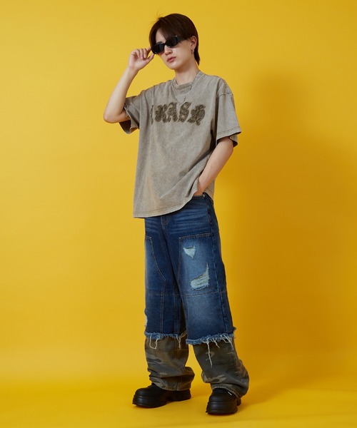 improves（インプローブス）の「カモフラ コンビ ダブルニーデニムパンツ（デニムパンツ・メンズ・ブルー/ブラック・SMALL/MEDIUM/LARGE）」の3枚目の写真