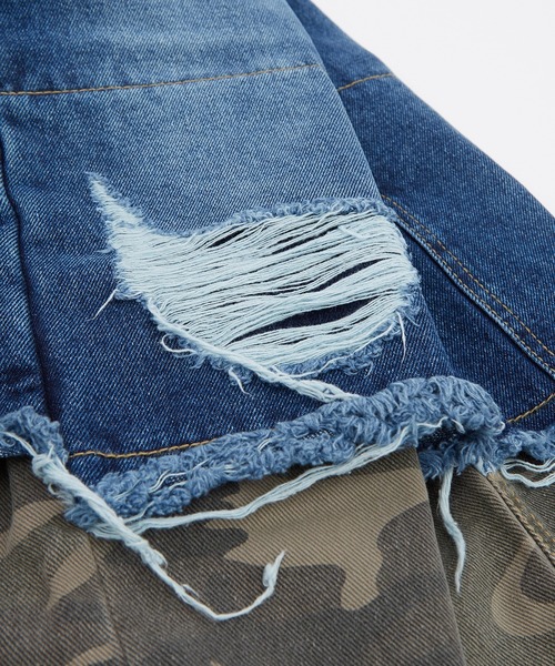 improves（インプローブス）の「カモフラ コンビ ダブルニーデニムパンツ（デニムパンツ・メンズ・ブルー/ブラック・SMALL/MEDIUM/LARGE）」の15枚目の写真