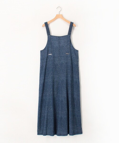 MICO COULIER（ミコクリエ）の「VINTAGE DENIMプリント キャミワンピース（ワンピース・レディース・インディゴブルー/サックスブルー・38）」の12枚目の写真