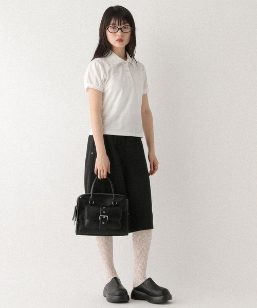 Heather(ヘザー)の「タックハーフパンツ 575260(その他パンツ・レディース・ブラック/グレー・FREE)」の6枚目の写真