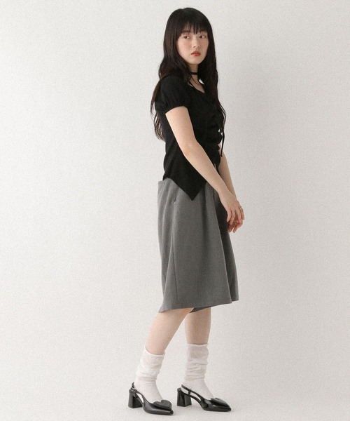 Heather(ヘザー)の「タックハーフパンツ 575260(その他パンツ・レディース・ブラック/グレー・FREE)」の11枚目の写真