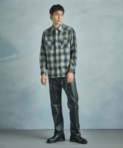 MEN'S BIGI（メンズビギ）の「ラムレザー５ポケットパンツ（その他パンツ・メンズ・ブラック・01/03/02）」の6枚目の写真