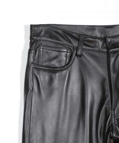 MEN'S BIGI（メンズビギ）の「ラムレザー５ポケットパンツ（その他パンツ・メンズ・ブラック・01/03/02）」の9枚目の写真