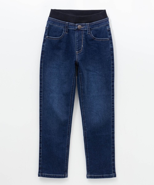 セール】NAVY のびるモン ツイルストレッチストレートリブパンツ