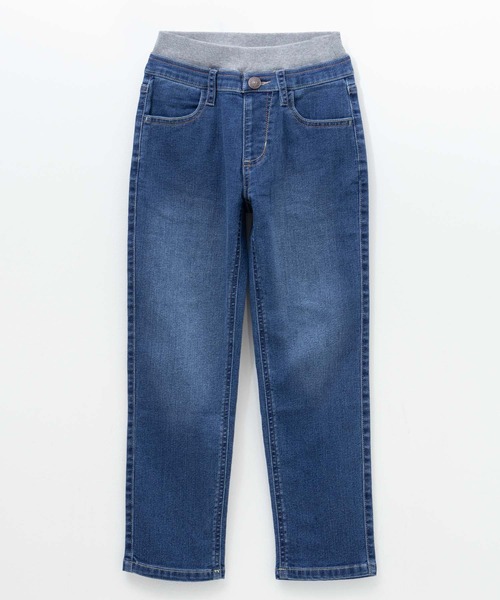 NAVY（ネイビー）の「NAVY のびるモン ツイルストレッチストレートリブパンツ（デニムパンツ・キッズ・カーキ/ブラック/ブルー/ブラック系その他/ネイビー/ベージュ・160/150/140/130/120）」の18枚目の写真