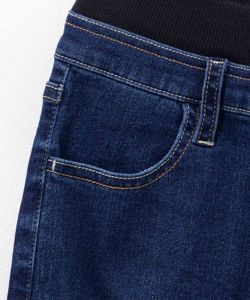 NAVY（ネイビー）の「NAVY のびるモン ツイルストレッチストレートリブパンツ（デニムパンツ・キッズ・カーキ/ブラック/ブルー/ブラック系その他/ネイビー/ベージュ・160/150/140/130/120）」の21枚目の写真