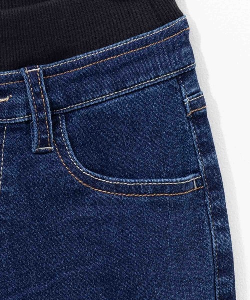 NAVY（ネイビー）の「NAVY のびるモン ツイルストレッチストレートリブパンツ（デニムパンツ・キッズ・カーキ/ブラック/ブルー/ブラック系その他/ネイビー/ベージュ・160/150/140/130/120）」の22枚目の写真