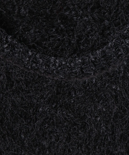 LEPSIM（レプシィム）の「3.5ゲージファンシーヤーンベスト　579216（ベスト・レディース・グレー/ブラック/キャメル・FREE）」の6枚目の写真