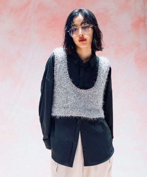 pamie ベスト NEW ベーシックニットベスト(100-130cm)（98-70KY03-201