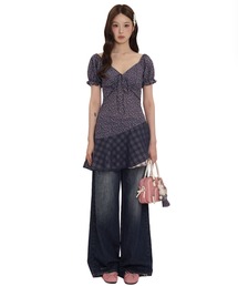 MASONPRINCE（メイソンプリンス）の「フラワーデザインワンピース QZ0370【Moromoro2】（ワンピース）」