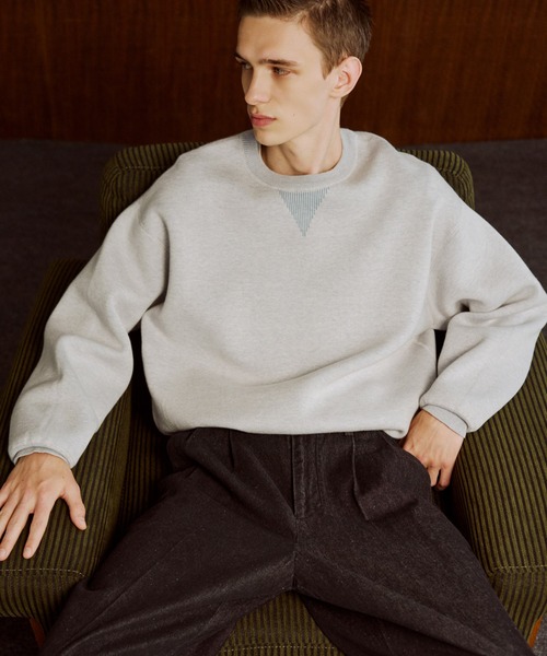 杢スウェット ニット プルオーバー（ニット/セーター）｜ADAM ET ROPE