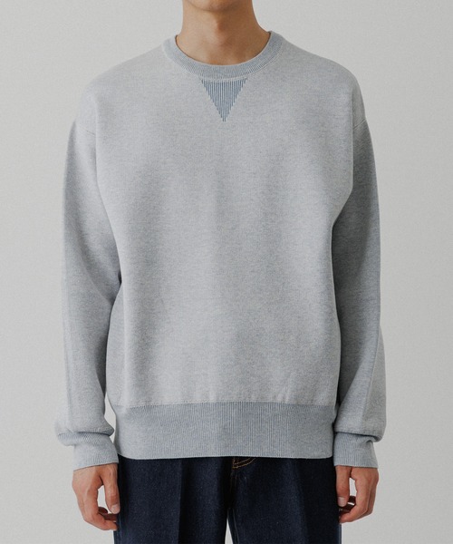 アダムエロペ（ADAM ET ROPE’）/杢スウェット ニット プルオーバー 杢スウェット ニット プルオーバー（ニット/セーター）｜ADAM ET ROPE