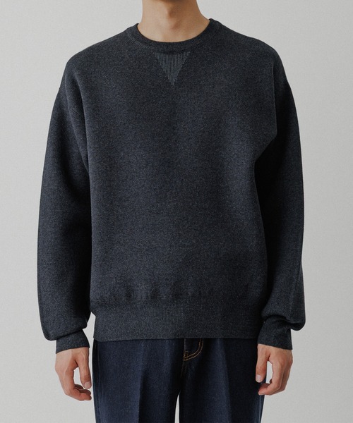 杢スウェット ニット プルオーバー（ニット/セーター）｜ADAM ET ROPE