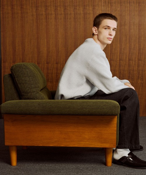 杢スウェット ニット プルオーバー（ニット/セーター）｜ADAM ET ROPE