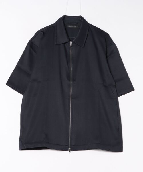 revertical（リバーティカル）の「ダブルジッパー半袖シャツ（シャツ/ブラウス・メンズ・カーキ/ネイビー・MEDIUM/LARGE）」の2枚目の写真