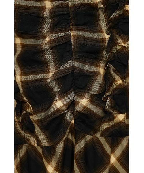 SLY（スライ）の「【2025AW】CHECK FRILL S/OP チェック フリル ショートワンピース 秋服（ワンピース・レディース・ブラック系その他2/イエロー系その他・1/2）」の15枚目の写真