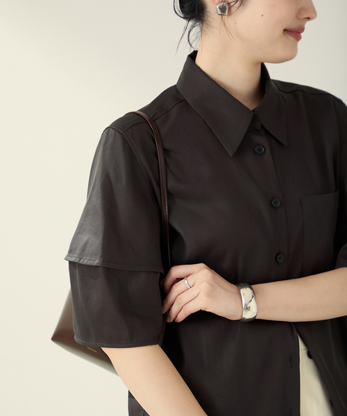 Form half sleeve シャツ（シャツ/ブラウス）｜Plage