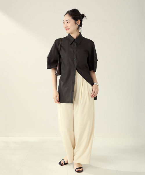 plage（プラージュ）の「Form half sleeve シャツ（シャツ/ブラウス 