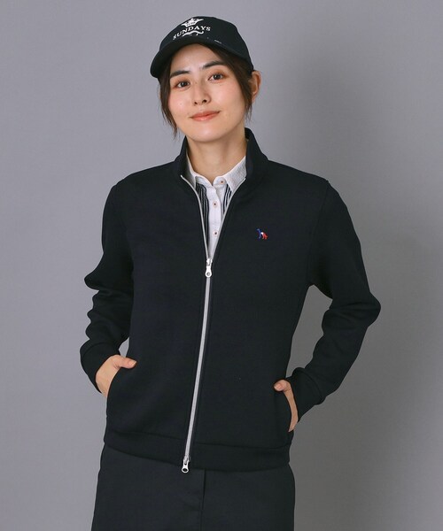 adabat(アダバット)の「【ADABAT NAVY】ライトスムースジップブルゾン(ブルゾン・レディース・ネイビー/ライトグレー系9・38/40/42)」の19枚目の写真