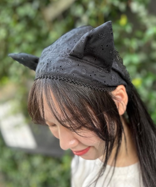 MILK(ミルク)の「猫耳 バブーシュカ(その他ヘアアクセサリー・レディース・B/A・FREE)」の1枚目の写真