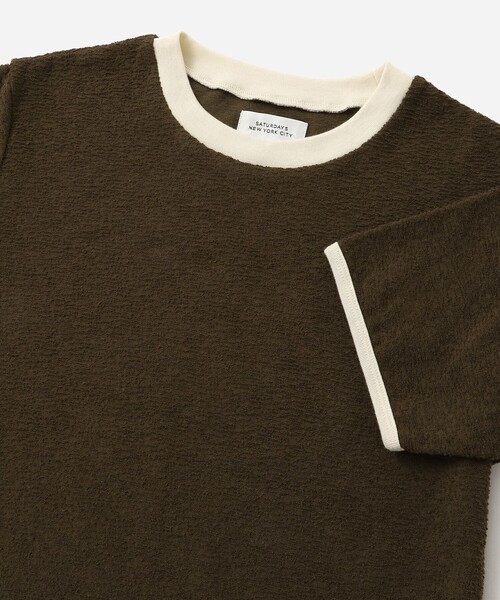 Saturdays NYC（サタデーズ ニューヨークシティ ）の「Naomi Petit Tee（Tシャツ/カットソー・レディース・ネイビー/ブラウン/ホワイト・M/S）」の17枚目の写真