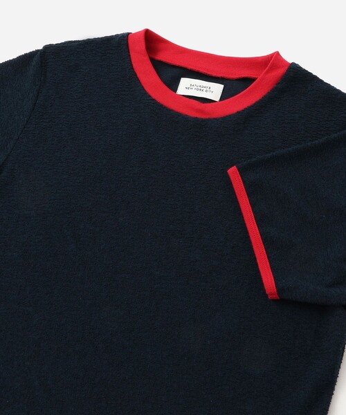 Saturdays NYC（サタデーズ ニューヨークシティ ）の「Naomi Petit Tee（Tシャツ/カットソー・レディース・ネイビー/ブラウン/ホワイト・M/S）」の19枚目の写真