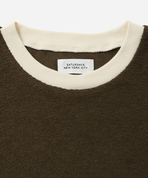Saturdays NYC（サタデーズ ニューヨークシティ ）の「Naomi Petit Tee（Tシャツ/カットソー・レディース・ネイビー/ブラウン/ホワイト・M/S）」の20枚目の写真