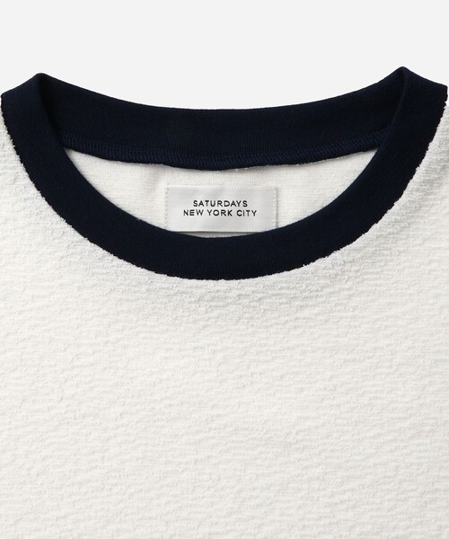 Saturdays NYC（サタデーズ ニューヨークシティ ）の「Naomi Petit Tee（Tシャツ/カットソー・レディース・ネイビー/ブラウン/ホワイト・M/S）」の21枚目の写真