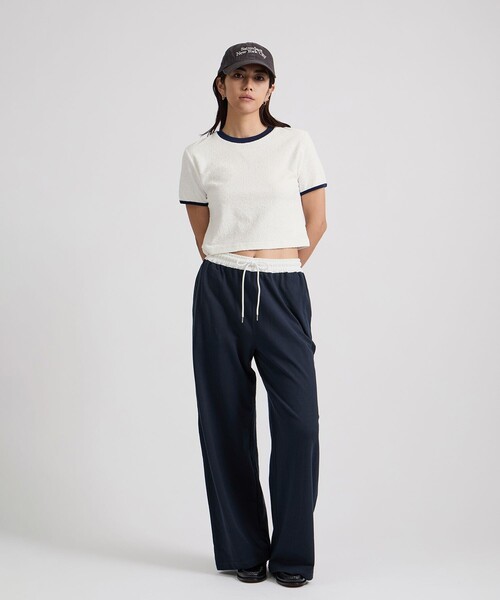 Saturdays NYC（サタデーズ ニューヨークシティ ）の「Naomi Petit Tee（Tシャツ/カットソー・レディース・ネイビー/ブラウン/ホワイト・M/S）」の11枚目の写真