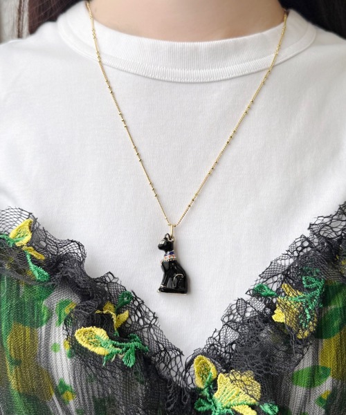 エジプトキャットモチーフ ネックレス（ネックレス）｜ANNA SUI