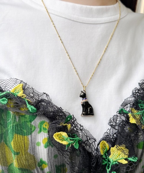 エジプトキャットモチーフ ネックレス（ネックレス）｜ANNA SUI