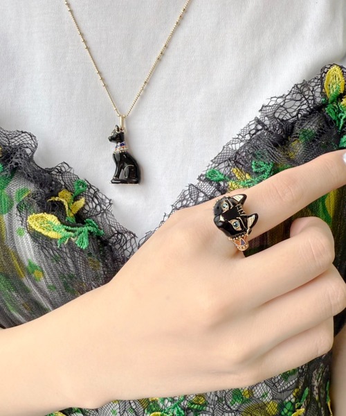 エジプトキャットモチーフ ネックレス（ネックレス）｜ANNA SUI