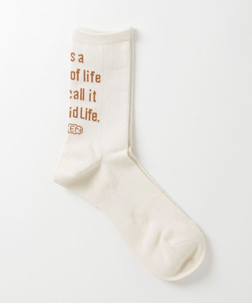 KEEN(キーン)の「WA-SHI SOCKS CREW / ワシ ソックス クルー(ソックス/靴下・メンズ・ホワイト・S/L/M)」の2枚目の写真