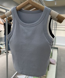 Dolce Fiora（ドルチェフィオラ）の「苦しくないカップ付きタンクトップ！伸びが良く着心地がいいのに綺麗なシルエットに（タンクトップ）」