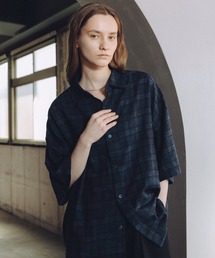 ROCHEM（ローシェン）の「ヴィンテージ加工オンブレチェック半袖シャツ（シャツ/ブラウス）」