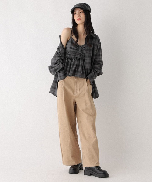 Heather chico セットアップ　チェックシャツ Heather chico セットアップ チェックシャツ