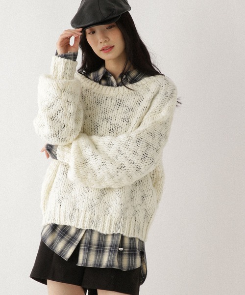 着回し力も肌見せも、着方次第で女っぽく】マルチWAYBIGチェックシャツ