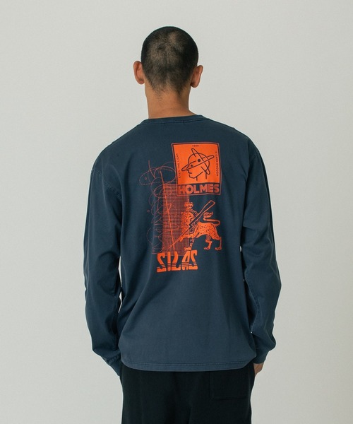 SILAS（サイラス）の「SOUND L/S TEE（Tシャツ/カットソー・メンズ・ブラウン/ネイビー/ブラック・XL/L/M）」の4枚目の写真